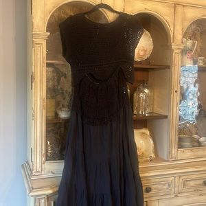 Free people two piece crochet maxi set never worn